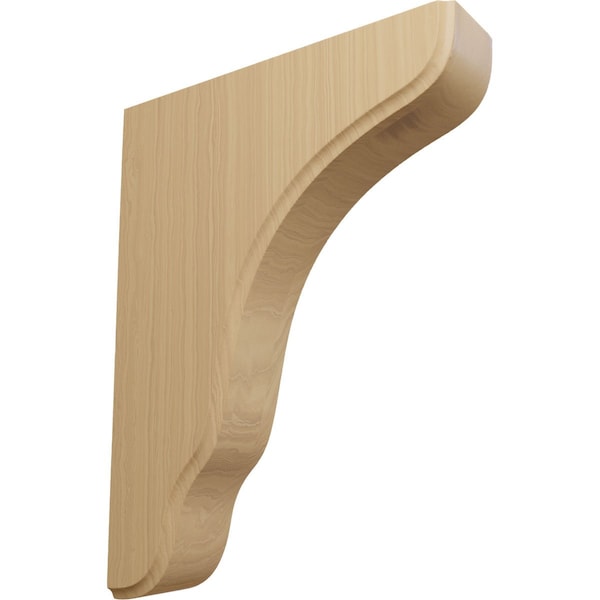 Ekena Millwork 1 3/4"W x 7 1/4"D x 9 1/2"H Plymouth Wood Bracket, Cherry BKTW02X07X10PLCH - main